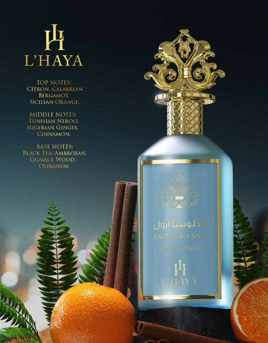 L'HAYA ANDALUSIA AZUL EXTRAIT DE PARFUM 3.04OZ
