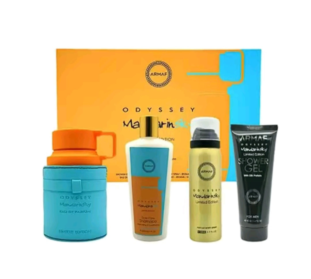 ARMAF SETS ODYSSEY MANDARIN 4PC M EDP 3.4 OZ
