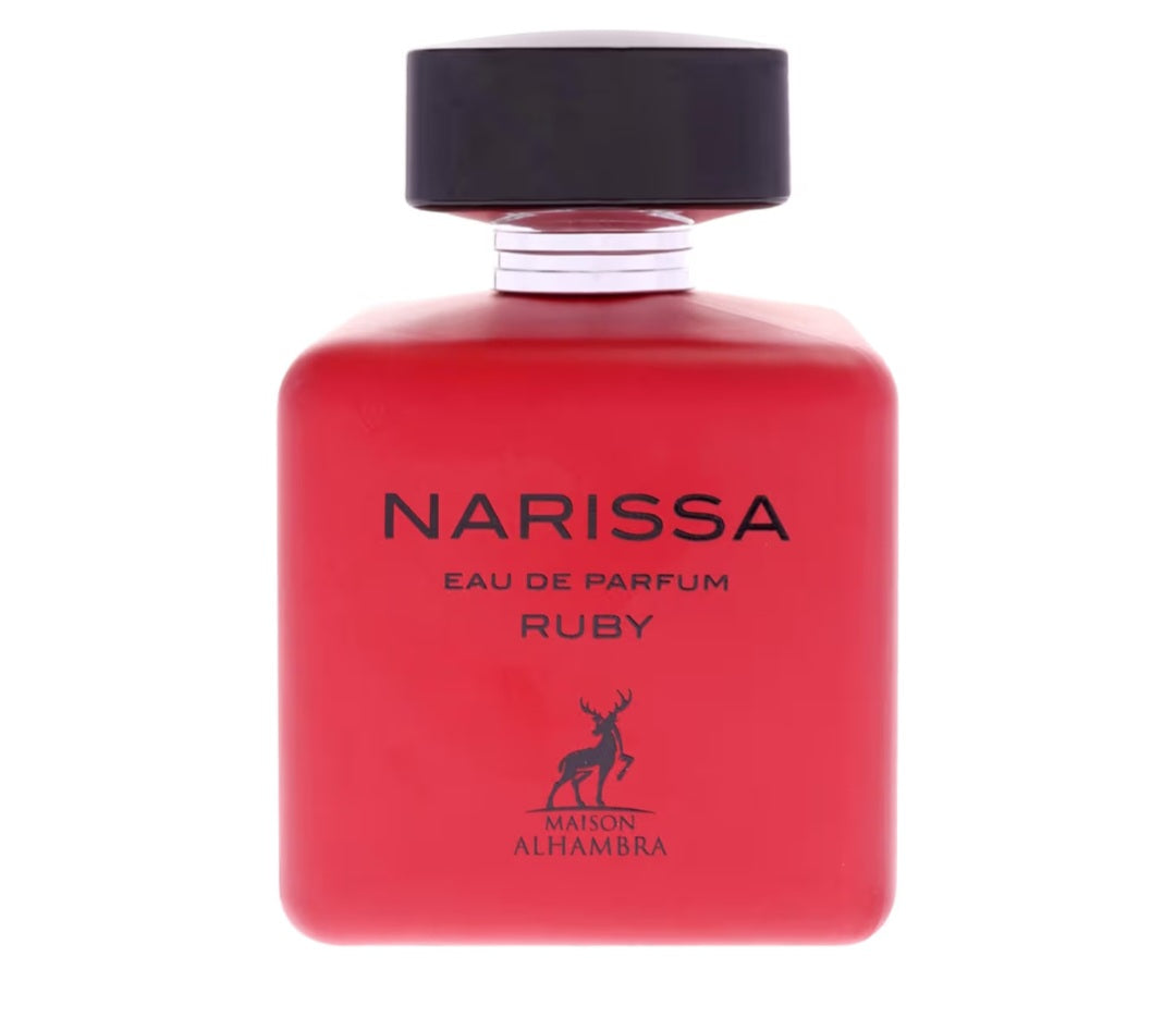 NARISSA RUBY EAU DE PARFUM BY MAISON ALHAMBRA 3.4OZ