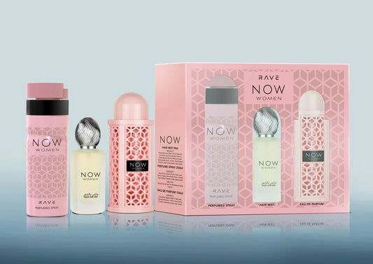 RAVE- NOW WOMEN PINK 100ML 3PC GIFT SET
