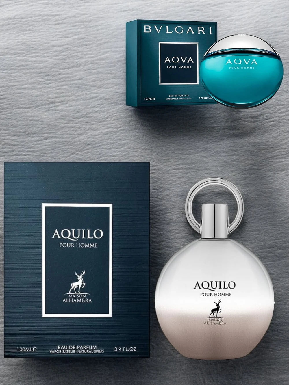 AQUILO POUR HOMME MAISON Al HAMBRA 100ml (Ins: Bvlgari Aqva Pour Homme)