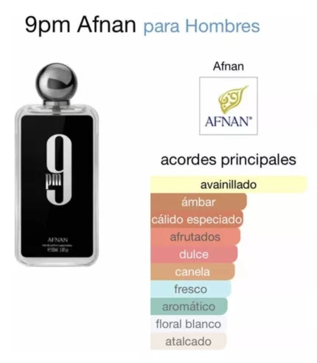 AFNAN 9 PM MEN 3.4 OZ. EDP SP (Ins: John Paul Gaultier Le Male)