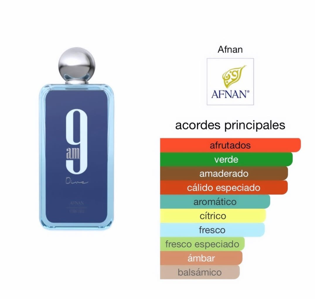 9 AM DIVE EDP Men - 100MI (3.4oz) By Afnan