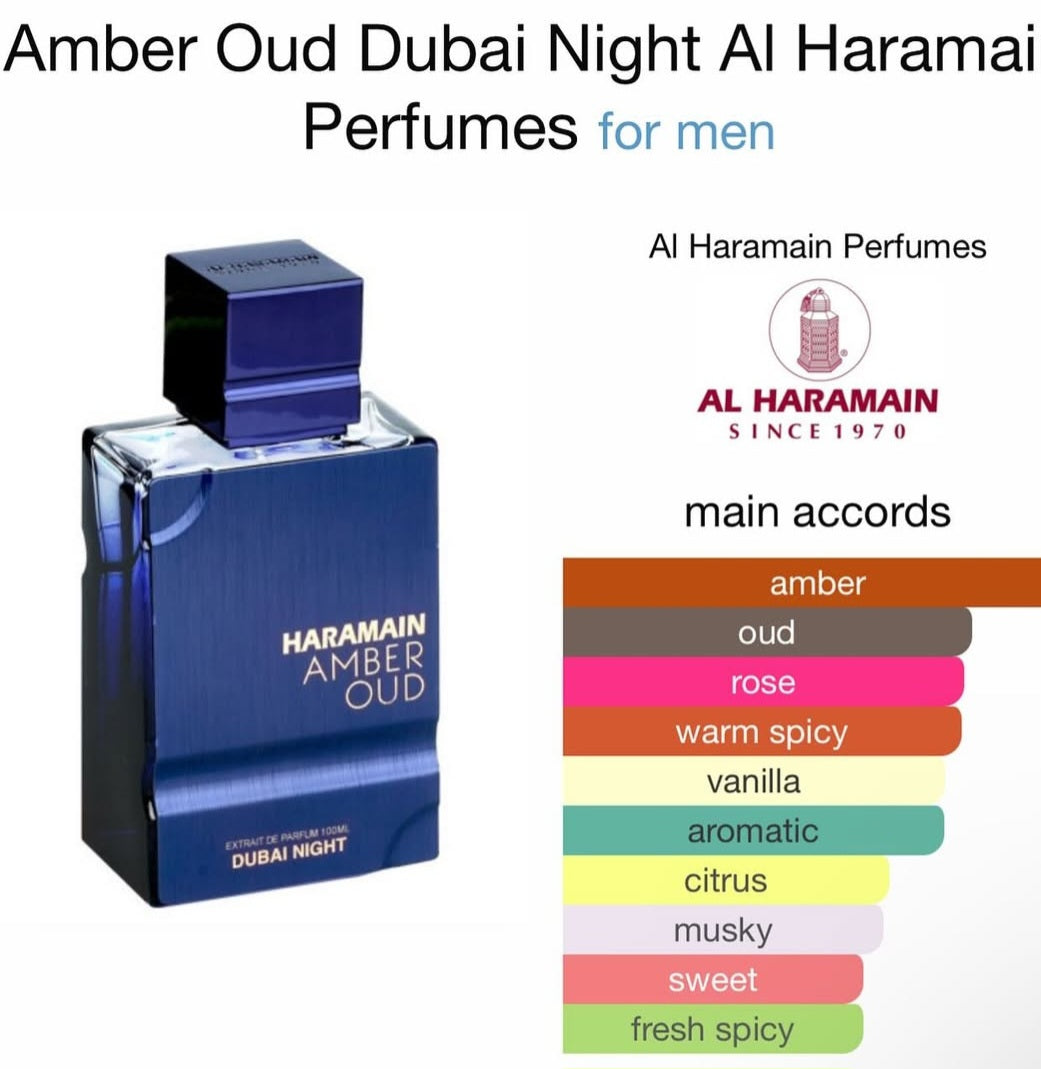 AL HARAMAIN AMBER OUD NIGHT DUBAI UNISEX EXTRAIT DE PARFUM 3.4 oz