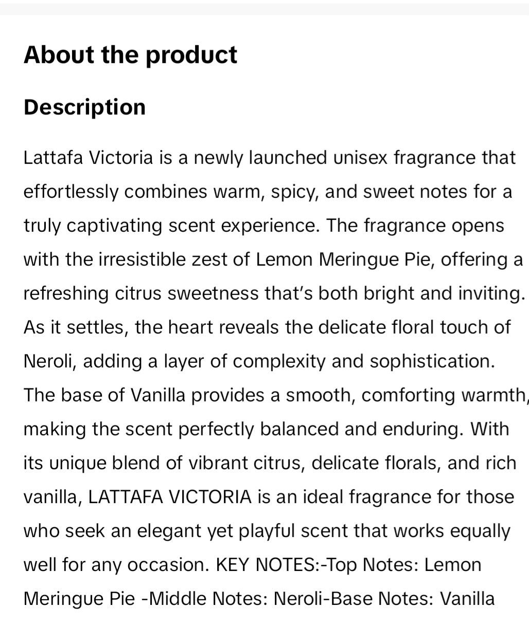 VICTORIA WOMAN EDP 100ML 3.4 OZ BY LATTAFA