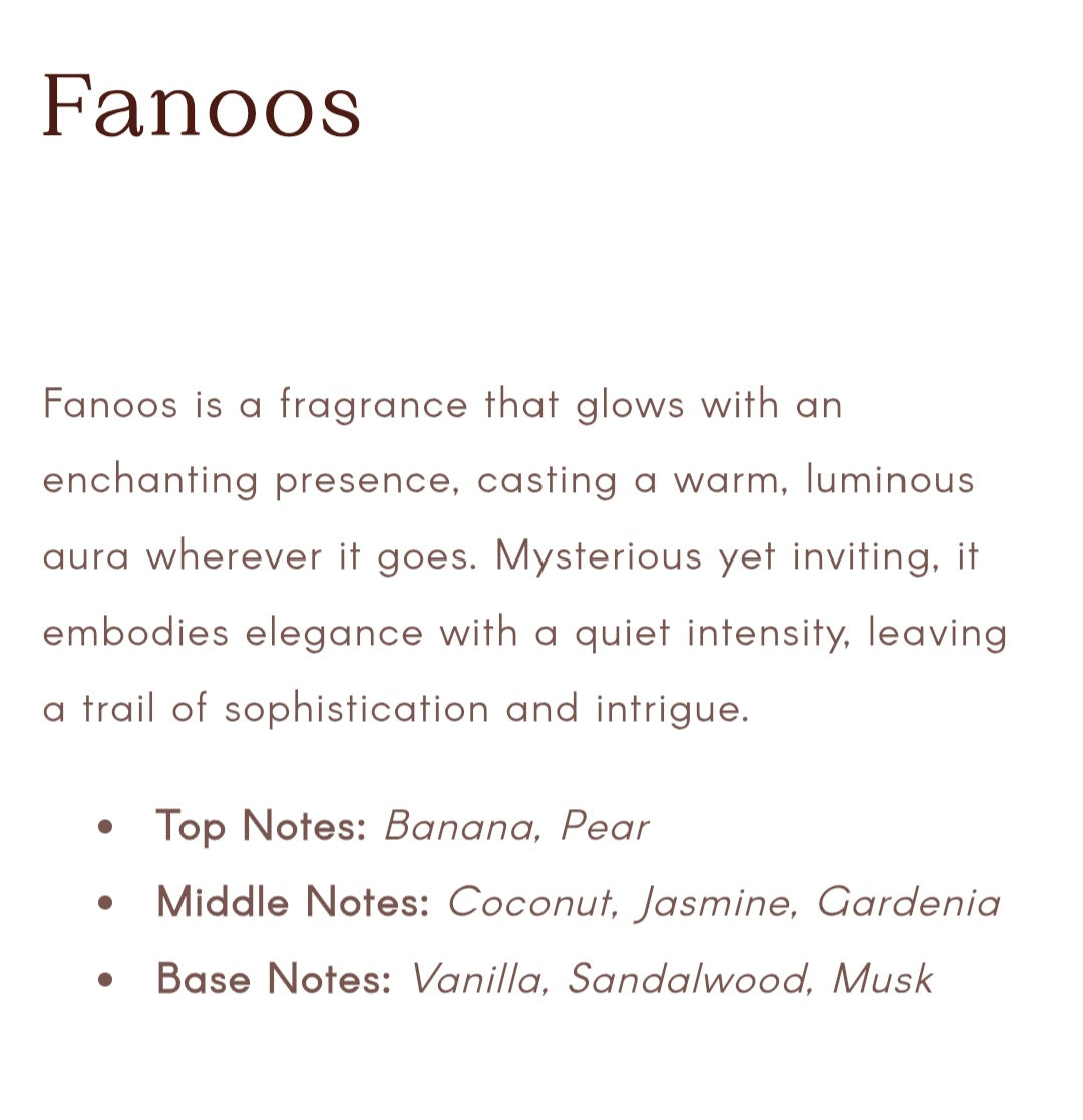FANOOS UNISEX EDP 100ML (3.4OZ) BY AMARAN EXCLUSIVE