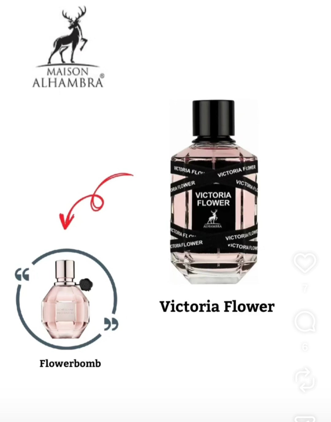 VICTORIA FLOWER EAU DE PARFUM 3.04OZ  BY MAISON ALHAMBRA