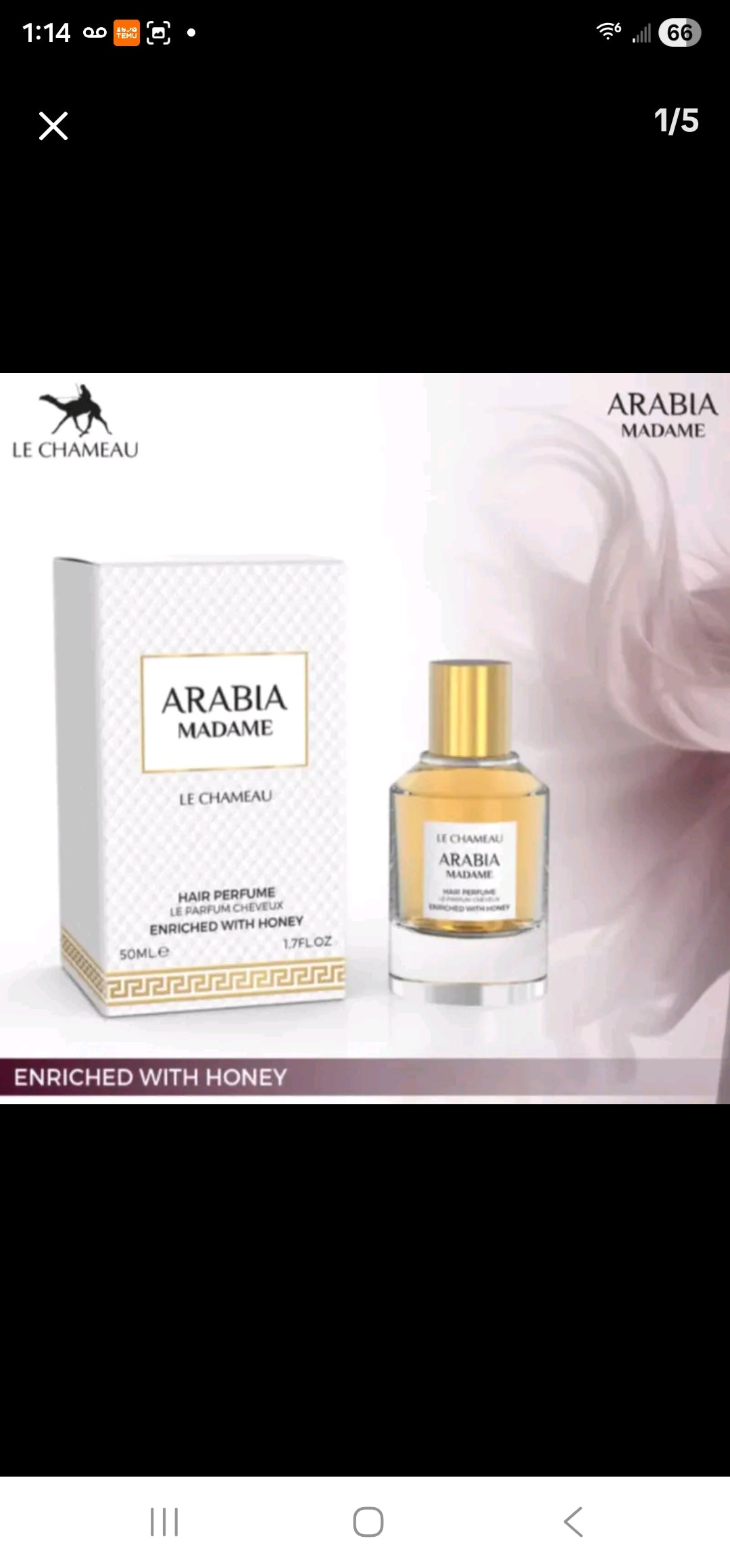 ARABIA MADAME HAIR PARFUM 50ML 1.7 OZ BY LE CHAMEAU