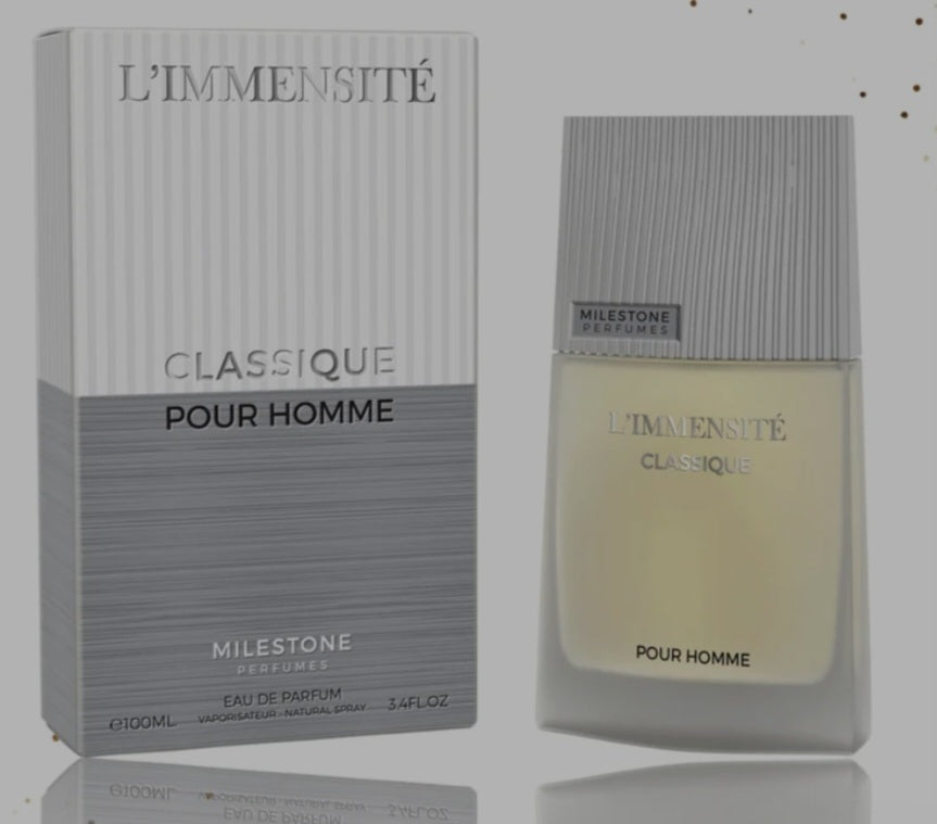 L'IMMENSITE CLASSIQUE POUR HOMME EAU DE PARFUM 3.04OZ  BY MILESTONE