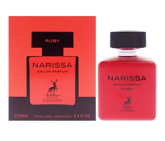 NARISSA RUBY EAU DE PARFUM BY MAISON ALHAMBRA 3.4OZ