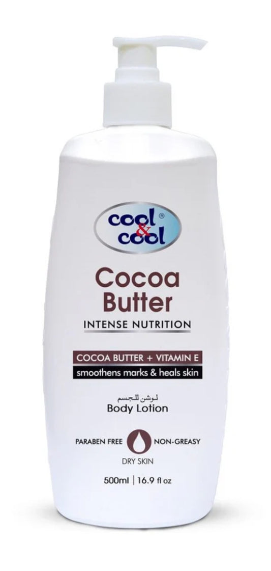 COOL & COOL COCOA BUTTER.                  BODY LOTION