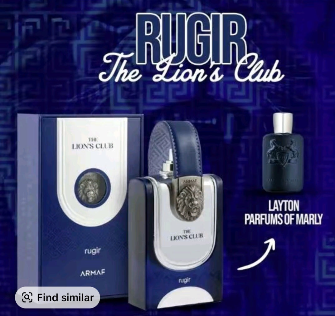 THE LION'S CLUB RUGIR BY ARMAF 3.4oz INSPIRED BY PARFUM  DE MARLY  PARIS LAYTON