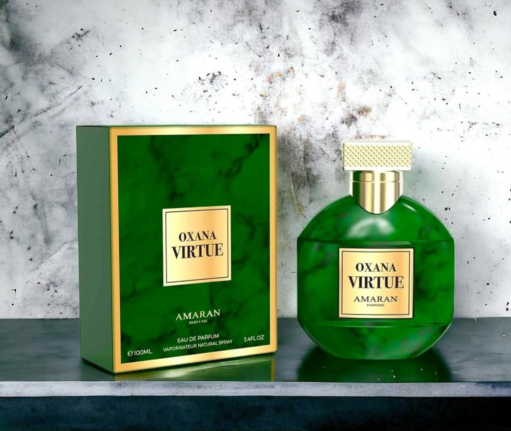 OXANA VIRTUE BY AMARAN  PARFUMS 3.04OZ.. INSPIRED BY VERT MALACHITE BY ARMANY