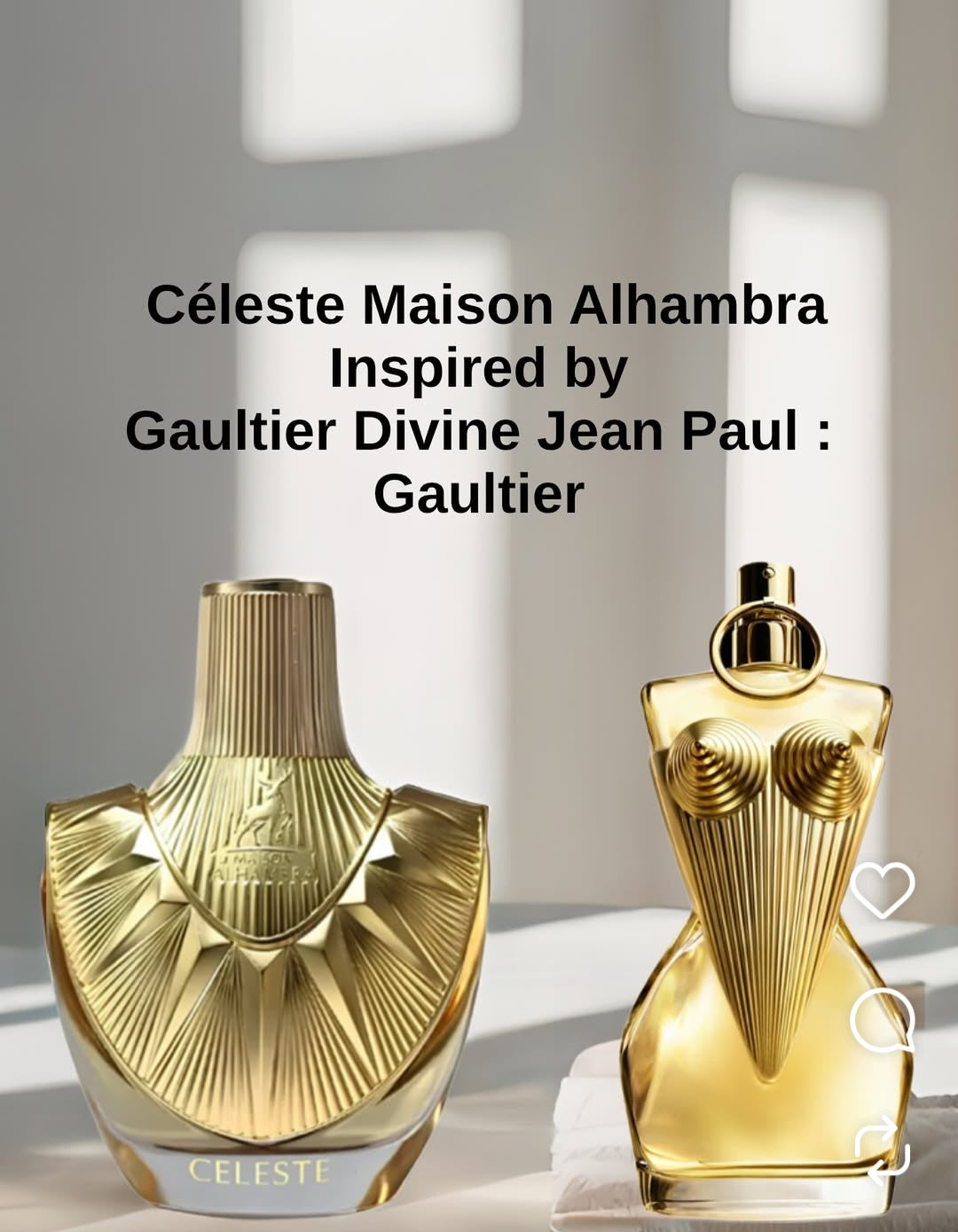 CELESTE BY MAISON ALHAMBRA 3.4OZ .. INSPIRED BY GAULTIER DIVINE JEAN PAUL GAULTIER