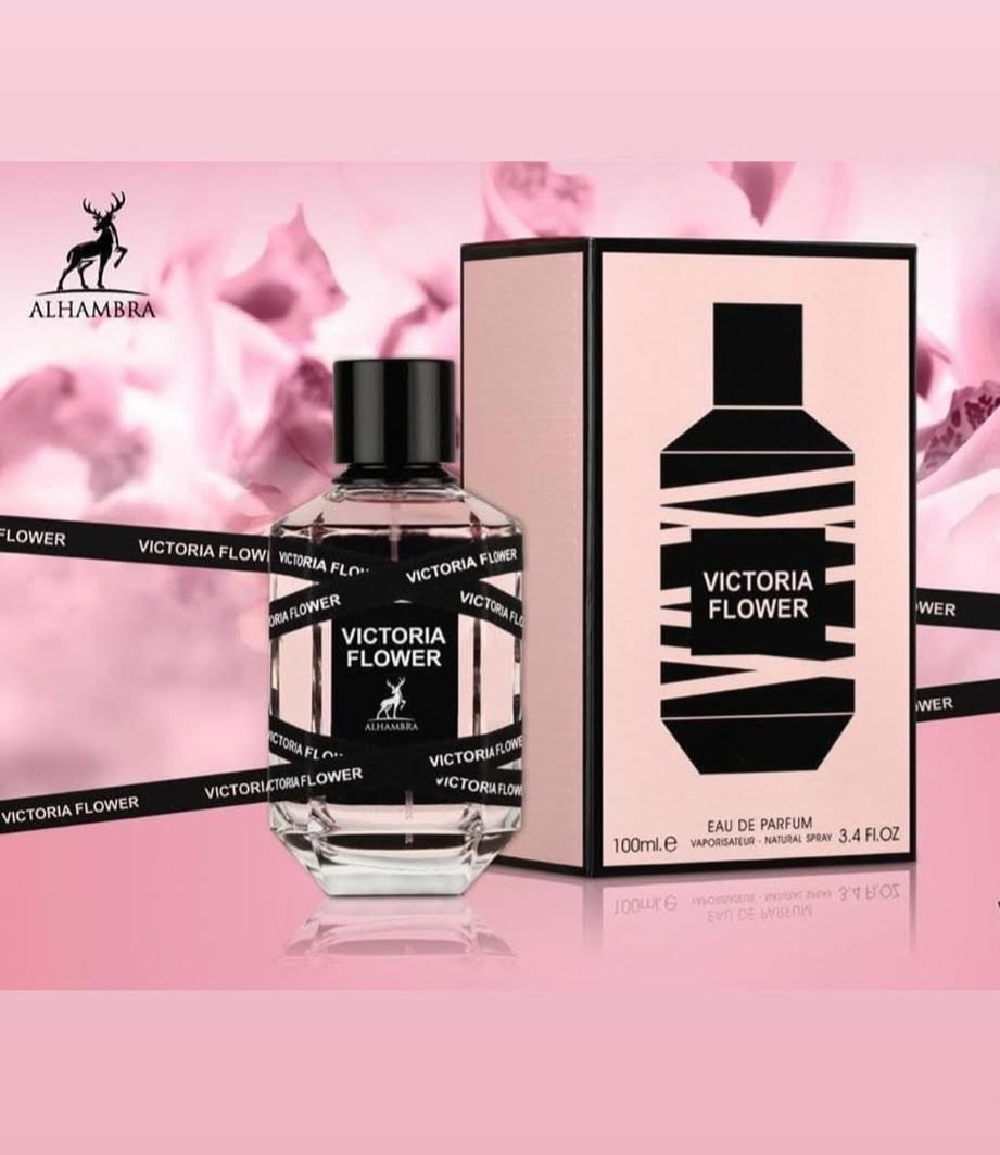 VICTORIA FLOWER EAU DE PARFUM 3.04OZ  BY MAISON ALHAMBRA