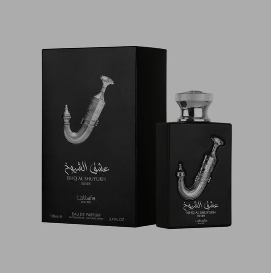 ISHQ AL SHUYUKH SILVER EAU DE PARFUM 3.04OZ BY LATTAFA