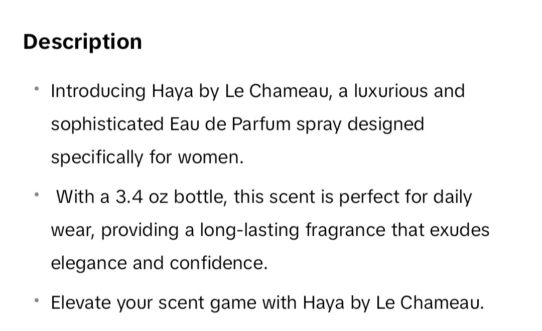 Haya Le Chameau by Emper EDP Spray 3.4 oz